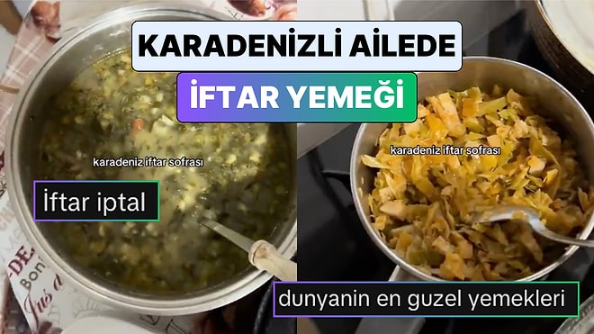 Karadenizli Bir Aileye İftara Giden Kadın Hazırlanan Yöresel Yemekleri Paylaştı