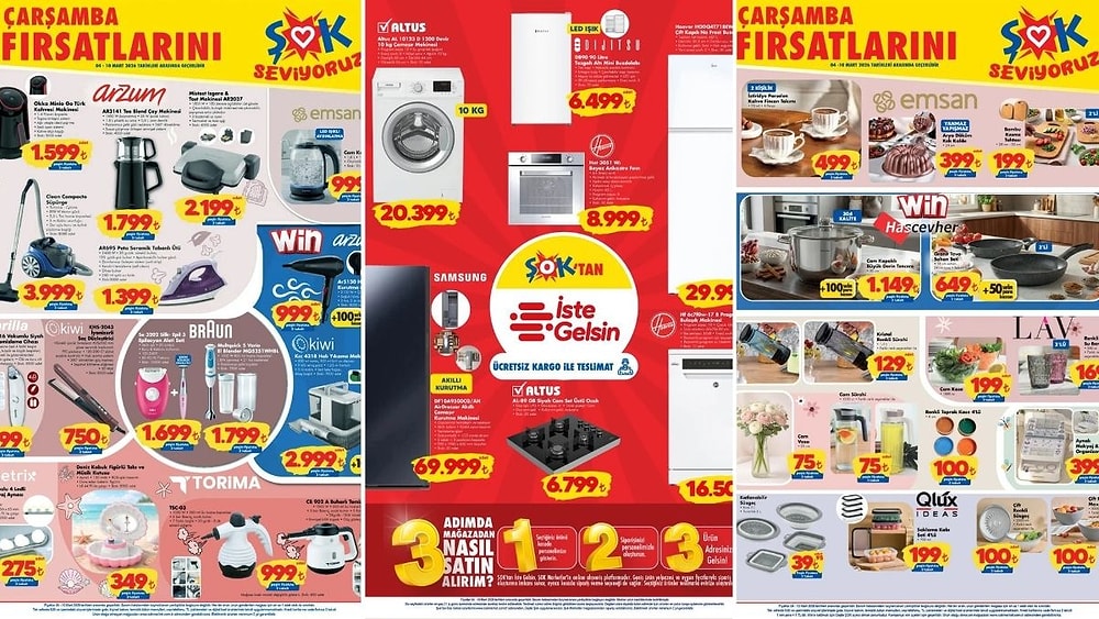 ŞOK'a Akıllı Çamaşır Kurutma Makinesi Geliyor! 4 Mart 2026 ŞOK Aktüel Ürünler Kataloğu