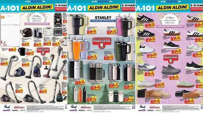 A101'e Stanley Termos Geliyor! 5 Mart 2026 A101 İnternete Özel Aldın Aldın Kataloğu