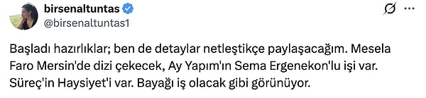 Birsen Altuntaş, yeni sezon için 3 diziyi açıkladı: