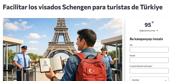 Kampanyaya şimdilik 95 imza atıldı.