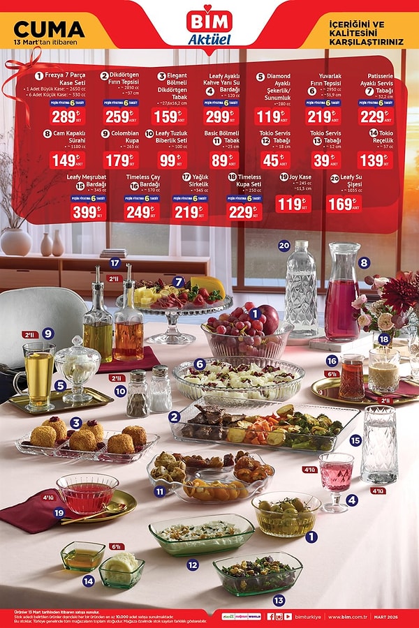 Frezya 7 Parça Kase Seti 289 TL