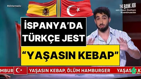 İspanya'nın Ünlü TV Programında Türkçe Jest! "Yaşasın Kebap" Yazısı Ekrana Verildi