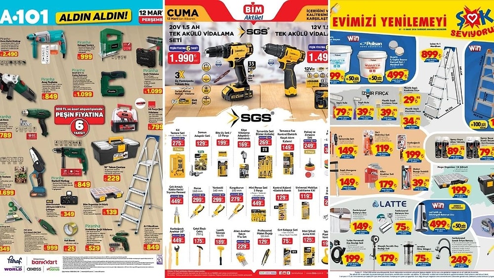 İndirim Günleri Başlıyor! 7 - 13 Mart Haftasında A101 ve BİM Aktüel Ürünler Listesinde Ne Var?