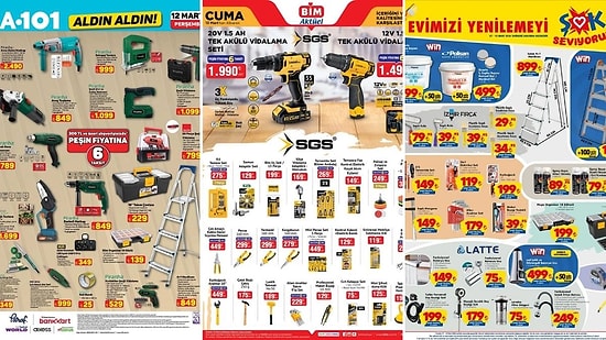 İndirim Günleri Başlıyor! 7 - 13 Mart Haftasında A101 ve BİM Aktüel Ürünler Listesinde Ne Var?