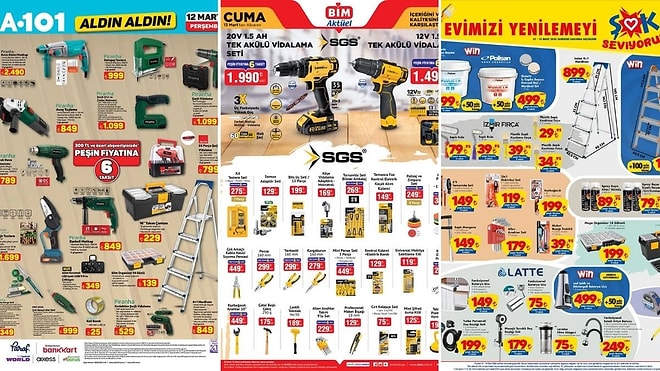 İndirim Günleri Başlıyor! 7 - 13 Mart Haftasında A101 ve BİM Aktüel Ürünler Listesinde Ne Var?
