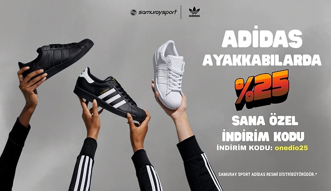 Adidas Tüm Ayakkabılarda Sepette Ekstra %25 İndirim!