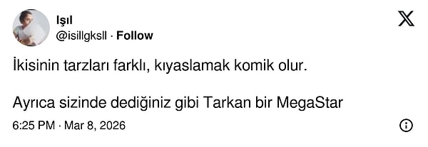 Tarz farkı diyen oldu.