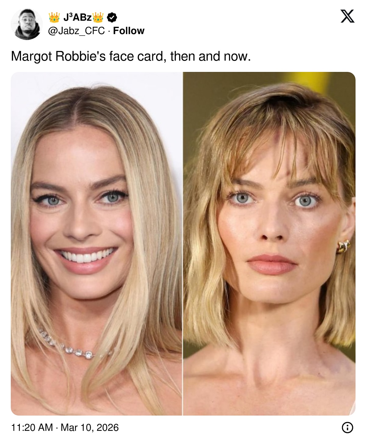 Ade Robby Robby Margot Robbie’s New Look Fuels Buccal Fat Removal Rumors - Onedio