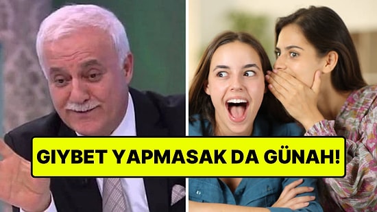 Nihat Hatipoğlu, Gıybet Yapılan Yerde Durmanın Bile Günah Olduğunu Açıkladı