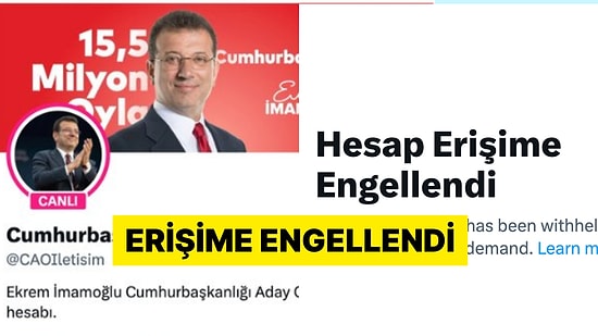 Ekrem İmamoğlu'nun X Hesabına Erişim Engeli Getirildi