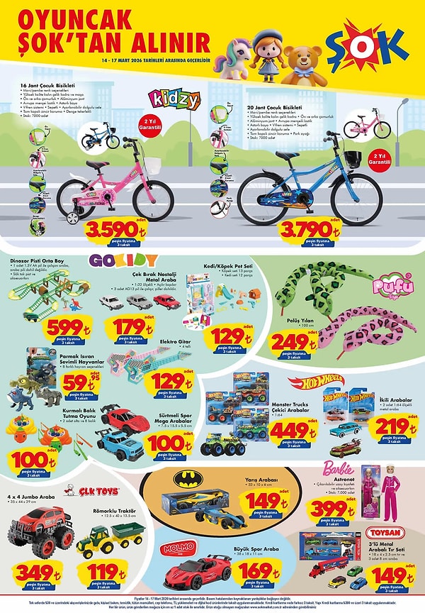 Kidzy 16 Jant Çocuk Bisiklet 3.590 TL