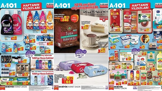 14 - 20 Mart 2026 A101 Haftanın Yıldızları Kataloğu