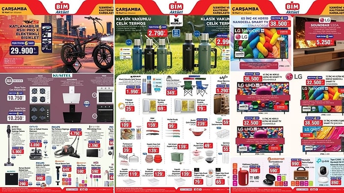 BİM'e Katlanabilir Elektrikli Bisiklet Geliyor! 18 Mart 2026 BİM Aktüel Kataloğu