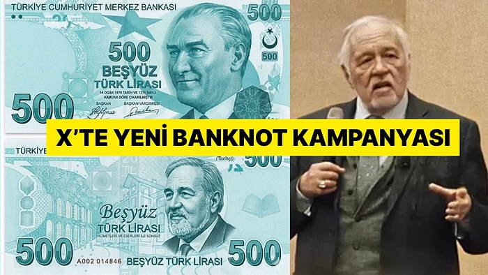 Sosyal Medyada 500 Liralık Banknotların Arkasına İlber Ortaylı Önerisi Geldi