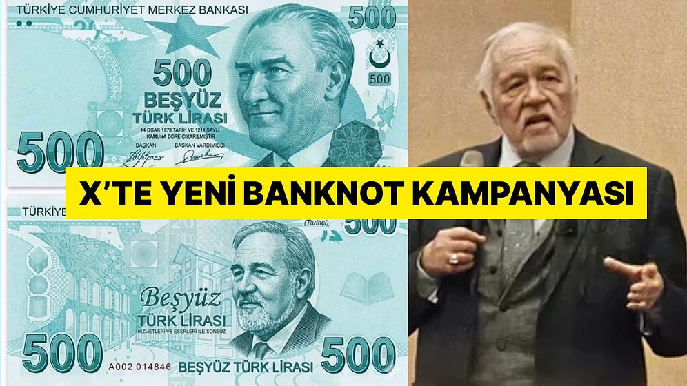 Sosyal Medyada 500 Liralık Banknotların Arkasına İlber Ortaylı Önerisi Geldi