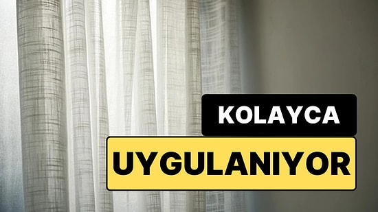 Sararan Perdeleri Beyazlatmanın Hızlı ve Ucuz Yolu