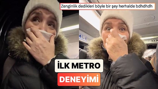 Bir Sosyal Medya Kullanıcısı İlk Kez Metroya Binen Annesinin Zor Anlarını Paylaştı