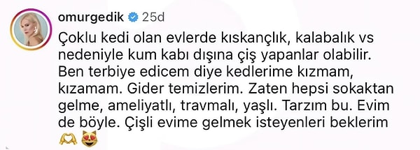 Sözlerin ardından Ömür Gedik’ten gecikmeyen bir cevap geldi. İlk olarak “O zaman gelme” diyerek net bir duruş sergileyen Gedik, ardından yaptığı açıklamayla dikkat çekti.