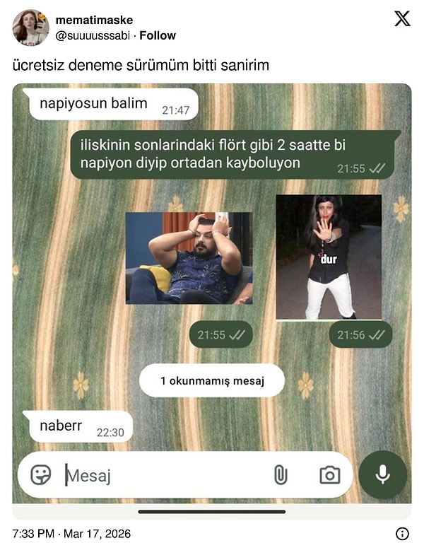 Burada da mı üyelik?