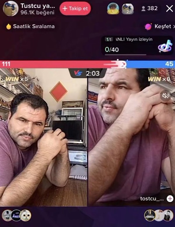 Kendi kendine vs yapan Tostçu Yakup