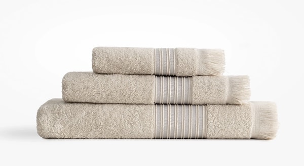 Banyonuza bej zarafeti: Aya Linea 3’lü Havlu Seti!