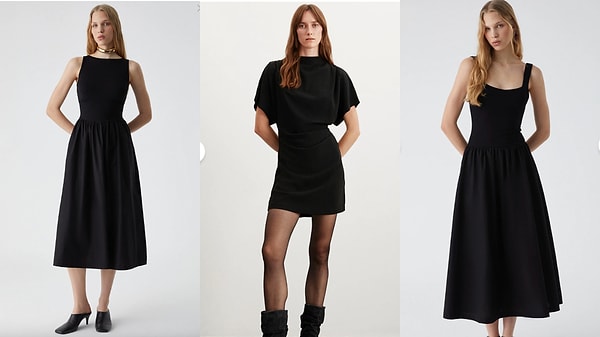 Esnek ve şık: Grimelange Pani Fuego Siyah Elbise!