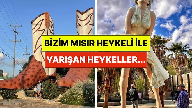 Amerika'ya Yolunuz Düşerse Görmeniz Gereken Bizdeki Mısır Heykeliyle Yarışan Sokak Heykelleri