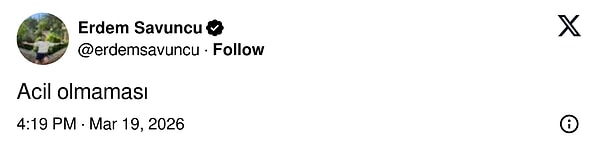 6. Bir acil klasiği...