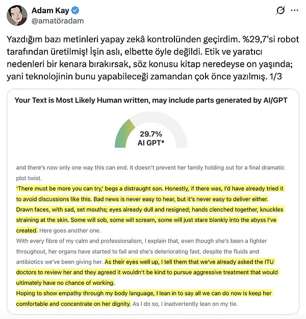 Kısacası kullandığınız dil ne kadar resmi ve düzenli olursa, bu araçların sizi yapay zeka ürünü olarak etiketlemesi o kadar kolay oluyor.