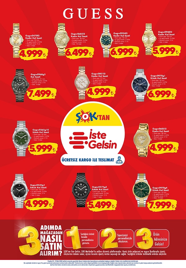 Guess Kadın Kol Saati 4.999 TL