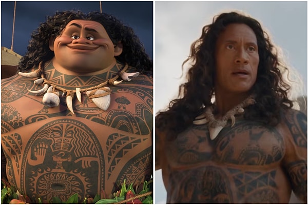 Disney’in Moana filmini canlı aksiyon olarak yeniden çektiği projeden ilk görüntüler paylaşıldı ve Dwayne Johnson’ın Maui karakteriyle ilk hali ortaya çıktı.