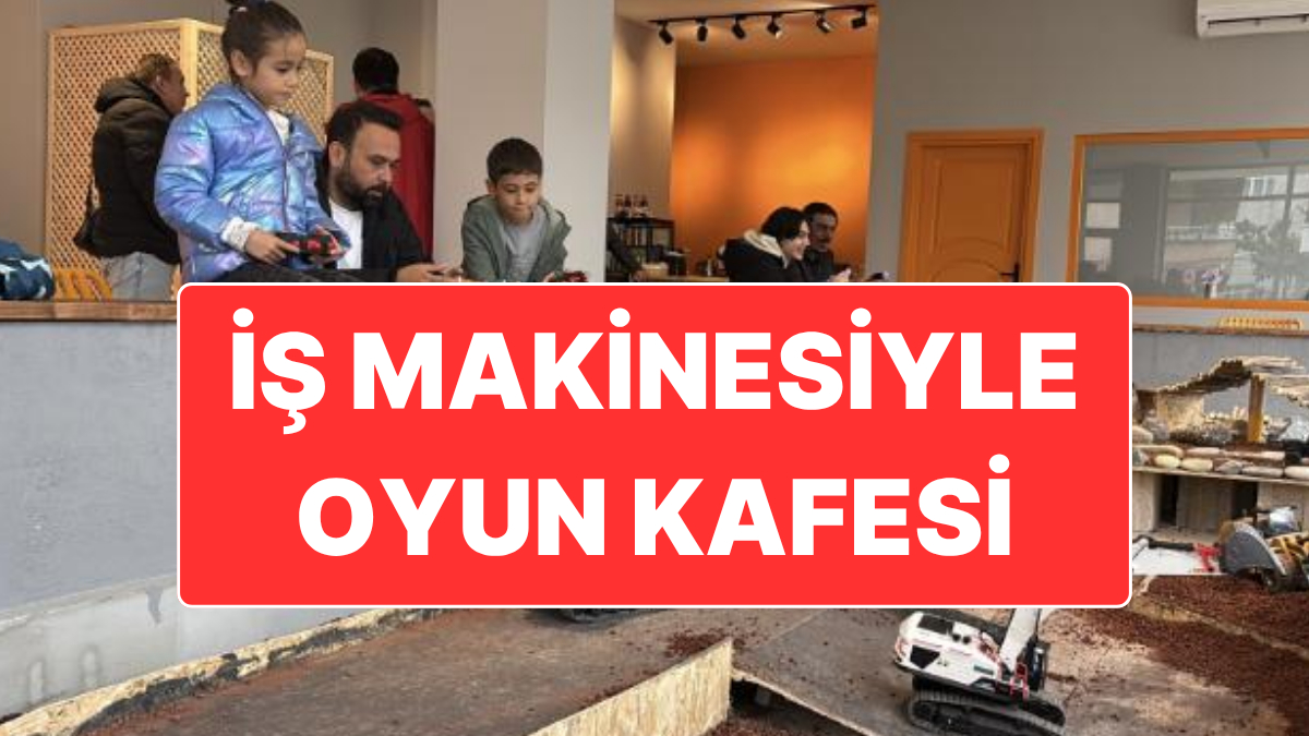 Samsun’da Minyatür İnşaat Sahasında İş Makineleriyle Oyun Oynanabilen Kafe Açıldı