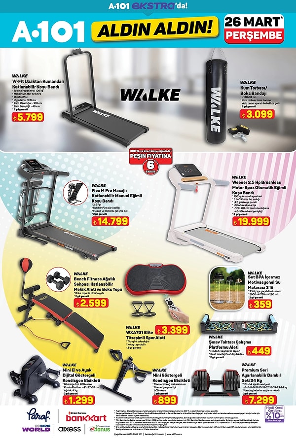 Walke W-Fit Uzaktan Kumandalı Katlanabilir Koşu Bandı 5.799 TL