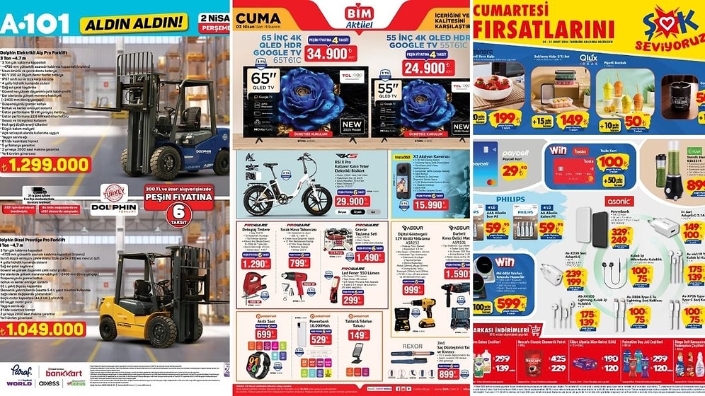 İndirim Günleri Başlıyor! 28 Mart - 3 Nisan Haftasında A101 ve BİM Aktüel Ürünler Listesinde Ne Var?