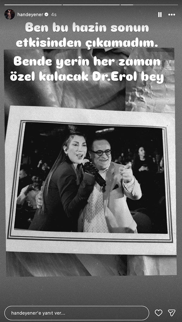 Oldukça az sayıda ismin katıldığı Erol Köse’nin cenazesinde yer alan isimlerden biri de Hande Yener’di.