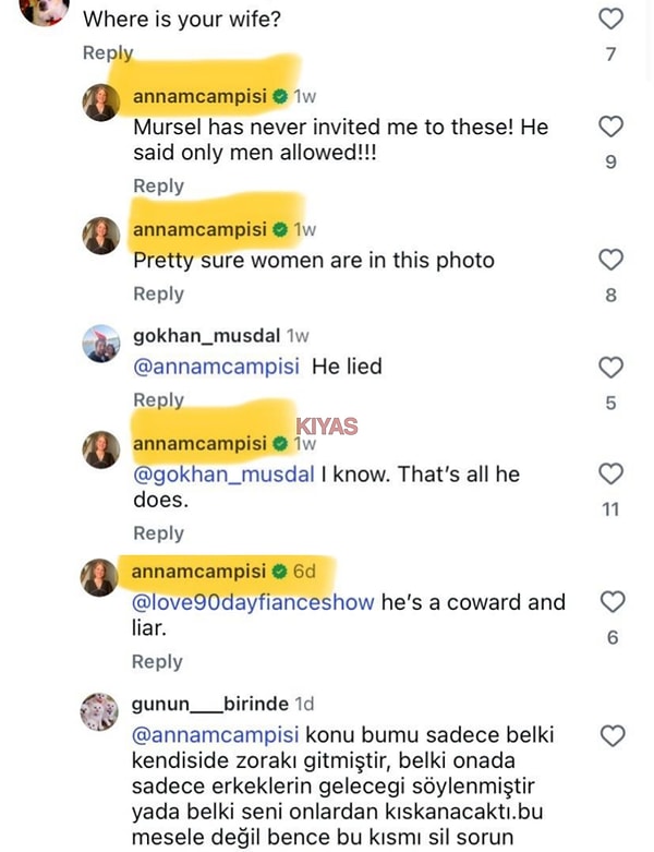 Anna ve Mürsel aşkında aldatılma iddialarına konu olan paylaşımların silindiği ortaya çıktı.