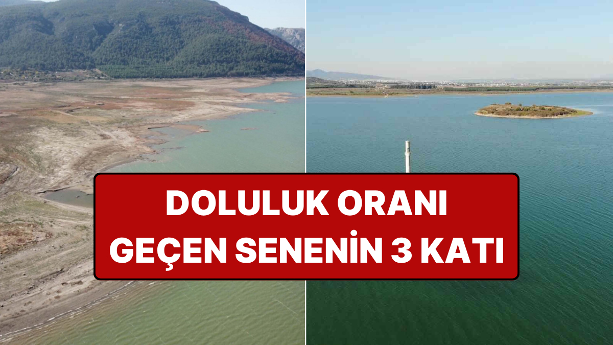 İzmir'in İçme Suyu Kaynağı Olan Barajın Doluluk Oranı Geçen Senenin 3 Katına Çıktı