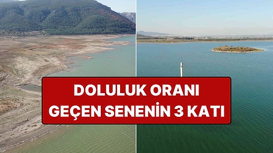 İzmir'in İçme Suyu Kaynağı Olan Barajın Doluluk Oranı Geçen Senenin 3 Katına Çıktı
