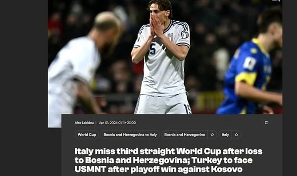 Goal; Kosova karşısındaki play-off galibiyeti sonrası Türkiye, Dünya Kupası D Grubu'nda ABD'nin karşısına çıkacak.