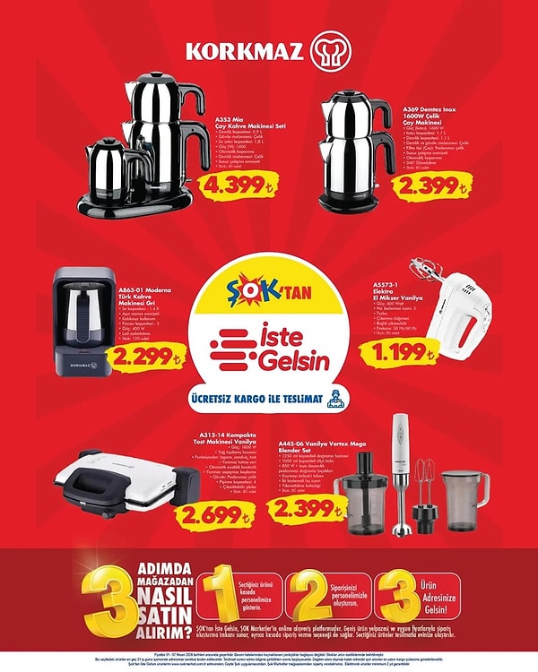 Korkmaz Çay Kahve Seti 4.399 TL