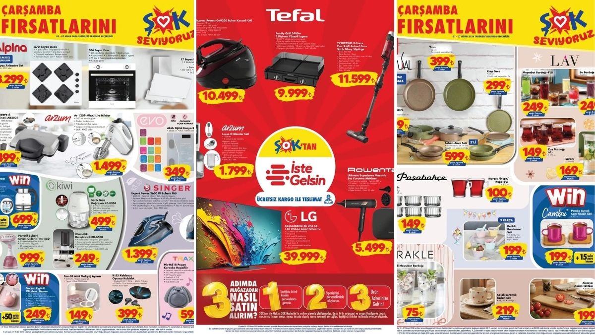 ŞOK'a Çay Kahve Makinesi Seti Geliyor! 1 Nisan 2026 ŞOK Aktüel Ürünler Kataloğu