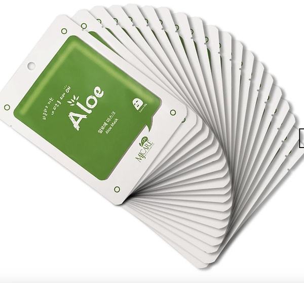 20’li dev paket: Mjcare Aloe Vera Maske Seti!