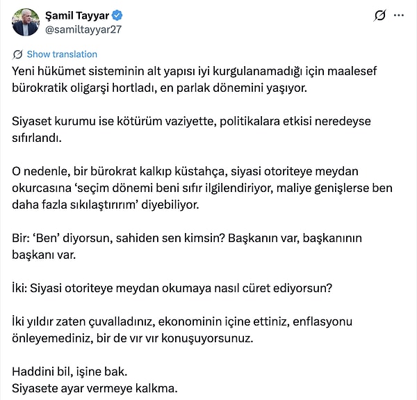 "Vır Vır Konuşuyorsunuz" Çıkışı