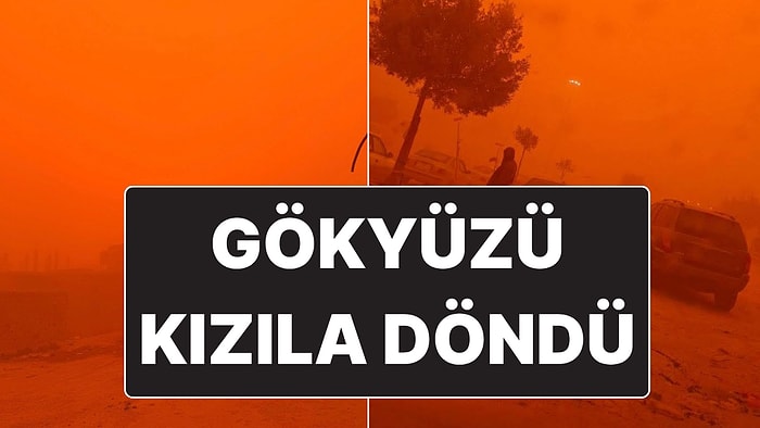 Libya’da Yaşanan Toz Fırtınası Nedeniyle Gökyüzü Tamamen Kızıla Döndü