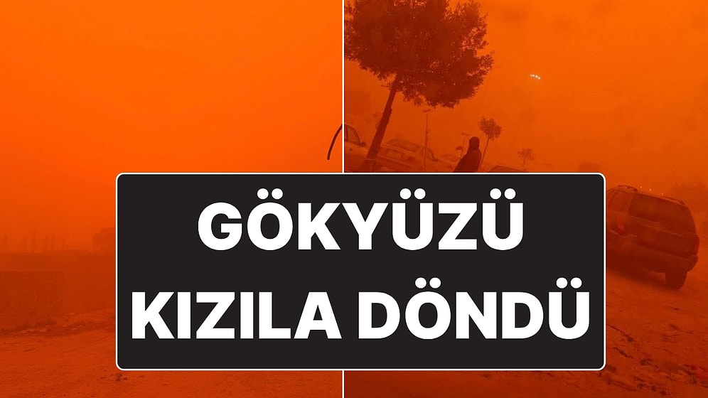 Libya’da Yaşanan Toz Fırtınası Nedeniyle Gökyüzü Tamamen Kızıla Döndü