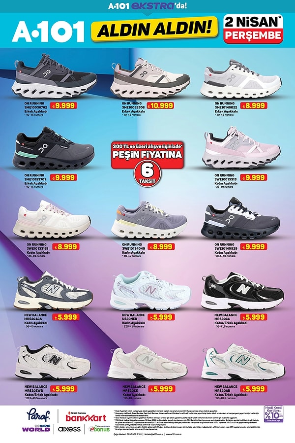 ON ve New Balance Ayakkabı Modelleri