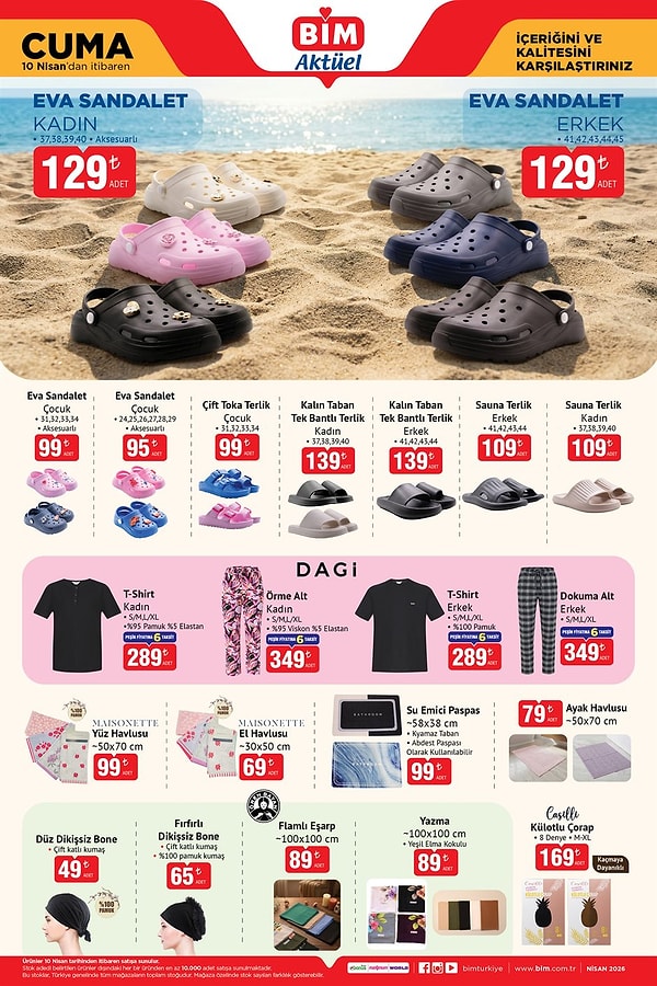 Kadın / Erkek Eva Sandalet 129 TL