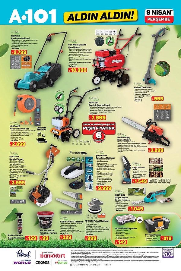 Kiwi Elektrikli Çim Biçme Makinesi 2.799 TL