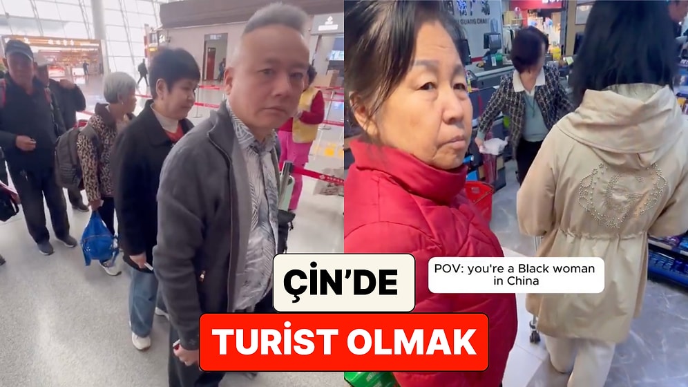 Çin'i Gezen Siyahi Bir Turist Gün Boyunca Karşılaştığı Tuhaf Bakışları Paylaştı